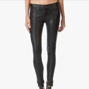 Rag and Bone Washed 100% Lamb Leather Skinny Pants
Size 28